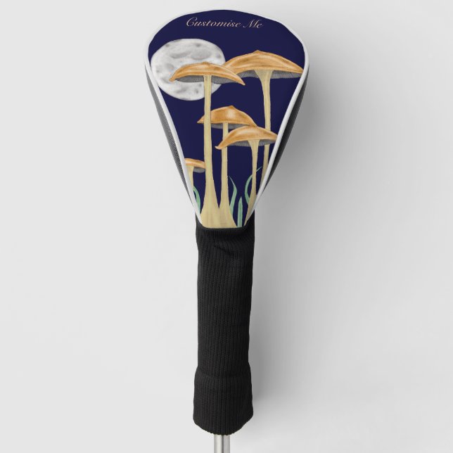 Pilze im Mondlicht Golf Headcover (Vorderseite)