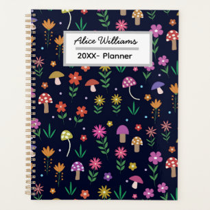 Pilze mit Whimsischer Blume Personalisiert Planer