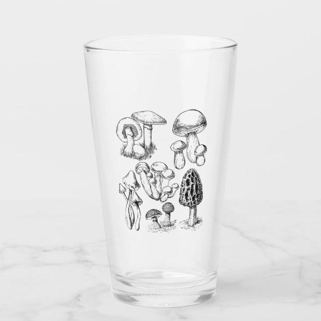 Pilze Mykologe Botanist morel botanisch Glas (Vorderseite)