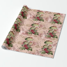 Pilze Pink Woodland Gold Vintage Minze