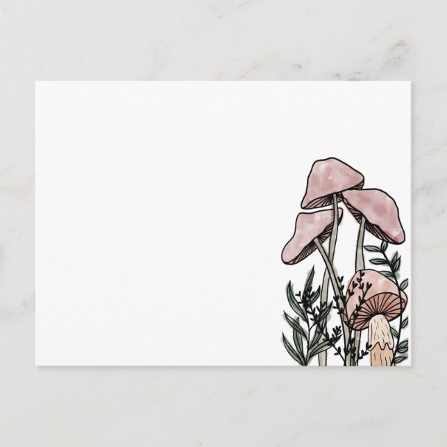 Pilze Postkarte (Vorderseite)