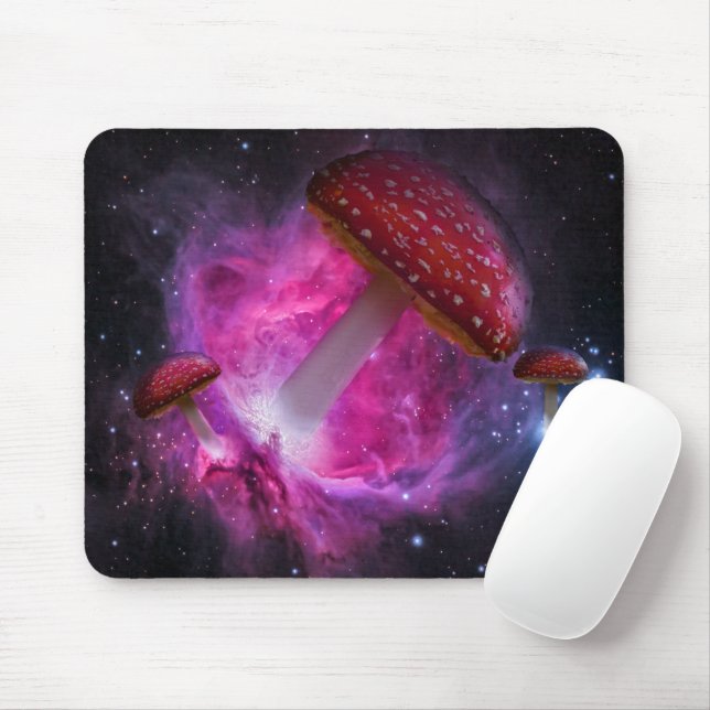 Pilze rocksen durch den Weltraum Mousepad (Mit Mouse)