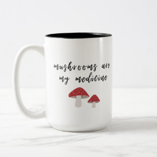 Pilze sind meine Medicine-Tasse Zweifarbige Tasse