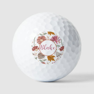 Pilze und Blume Golfball