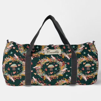 Pilze und Herzen Fröhlich Duffle Bag