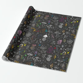 Pilze und Kristalle Geschenkpapier