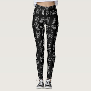Pilze und Schnecken Leggings