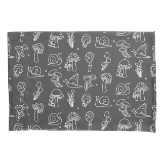 Pilze und Schnecken Pillowcase Kissenbezug