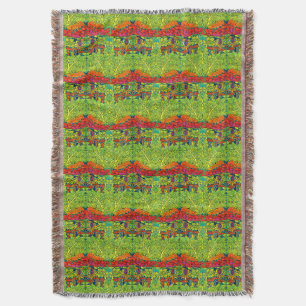 Pilze Vogel Retro Art Nouveau Muster von Voysey Decke