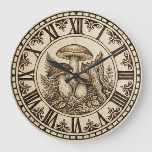 Pilze - Wanduhr