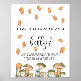 Pilze - wie groß ist das Bauchspiel der Mama? Poster