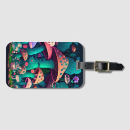 Pilzelfen im Feld Gepäckanhänger