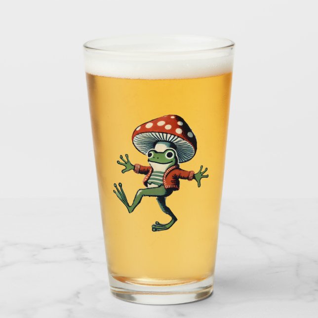 Pilzfrosch Glas (Vorne (Gefüllt))
