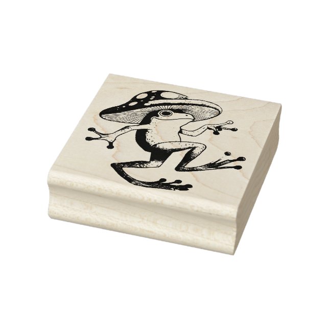 Pilzfrosch Gummistempel (Stempel)