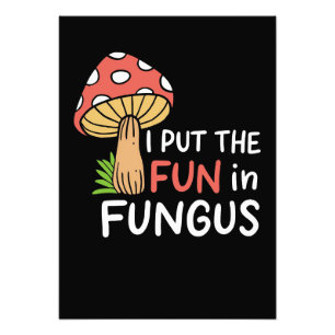 Pilzjäger, den ich in den Fungus steckte Fotodruck