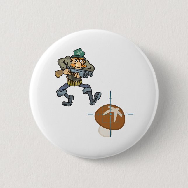 Pilzjäger kommt button (Vorderseite)