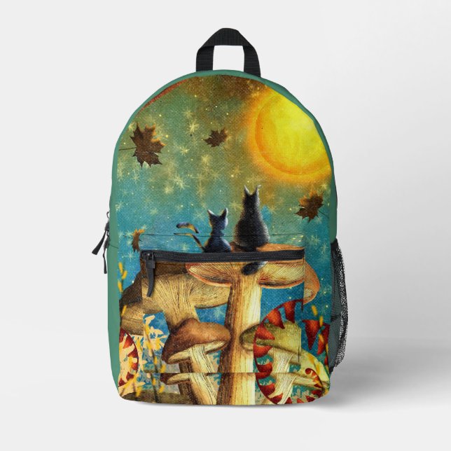 Pilzkatzen Bedruckter Rucksack (Vorderseite)
