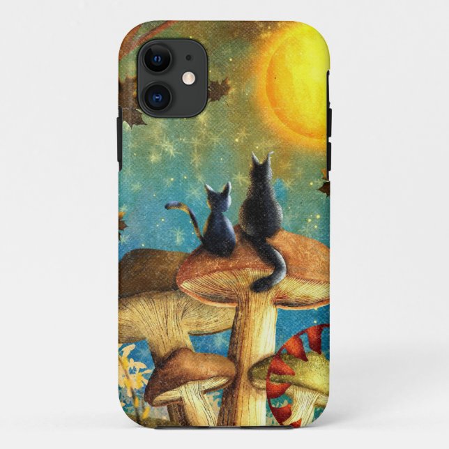 Pilzkatzen Case-Mate iPhone Hülle (Rückseite)