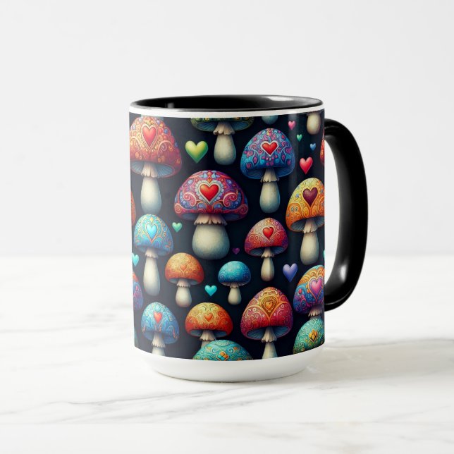 Pilzliebe Tasse (VorderseiteRechts)