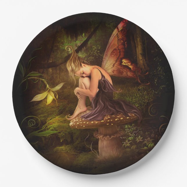 Pilzmärchen Pappteller (Vorderseite)