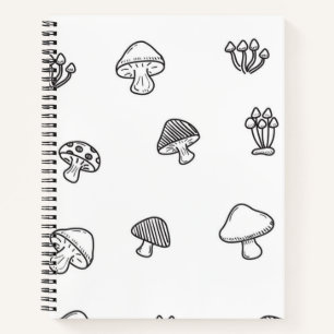 Pilzmuster Notizbuch