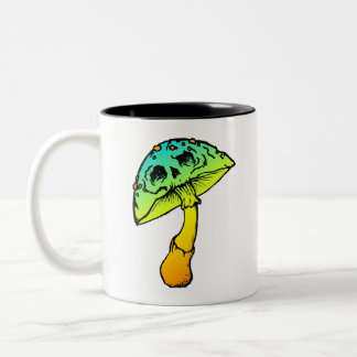 Pilzskull Zwei-Tone-Tasse Zweifarbige Tasse
