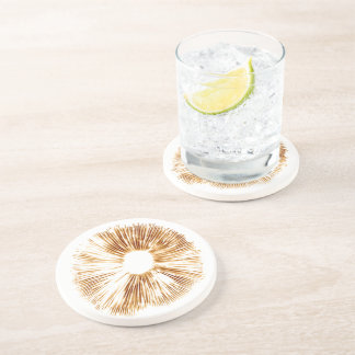 Pilzspore-Druck-Untersetzer Sandstein Untersetzer