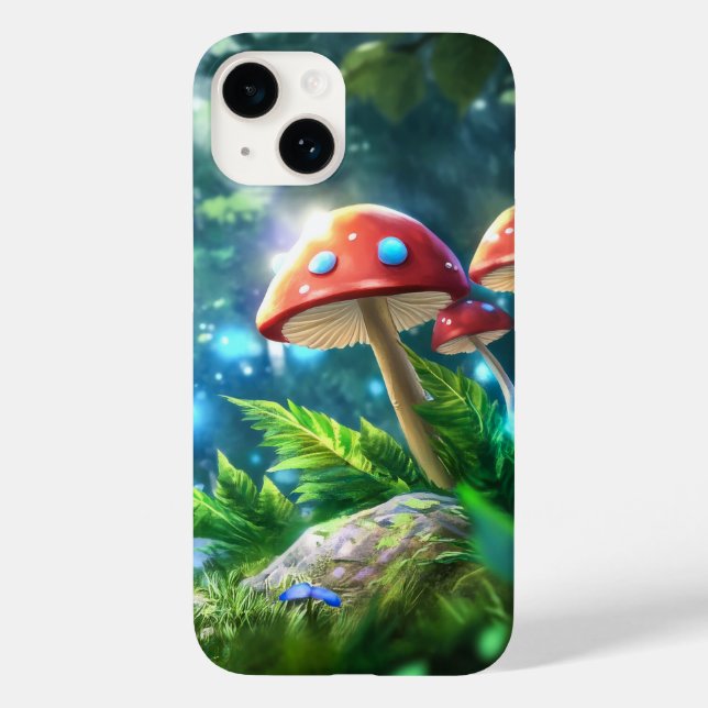Pilzwald Case-Mate iPhone 14 Hülle (Rückseite)
