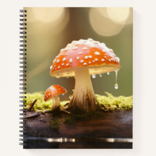 Pilzwald Natur Stille Ruhe Notizbuch