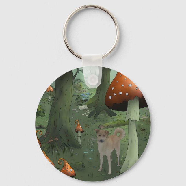Pilzwald Schlüsselanhänger (Vorderseite)