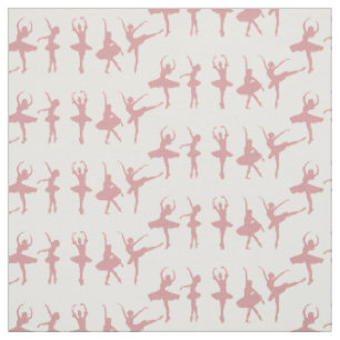 Pima-Baumwolle Rosa Ballerinas Bastel- und Nähnähs Stoff