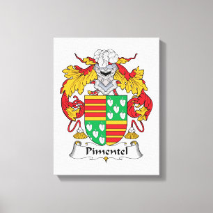 Pimentel Familienwappen Leinwanddruck