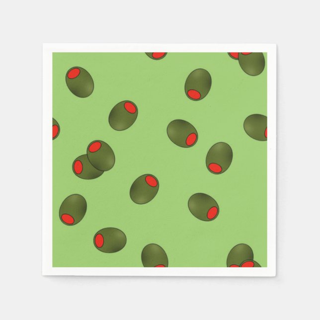 Pimento Olebt auf dem Papier Napkins Serviette (Vorderseite)