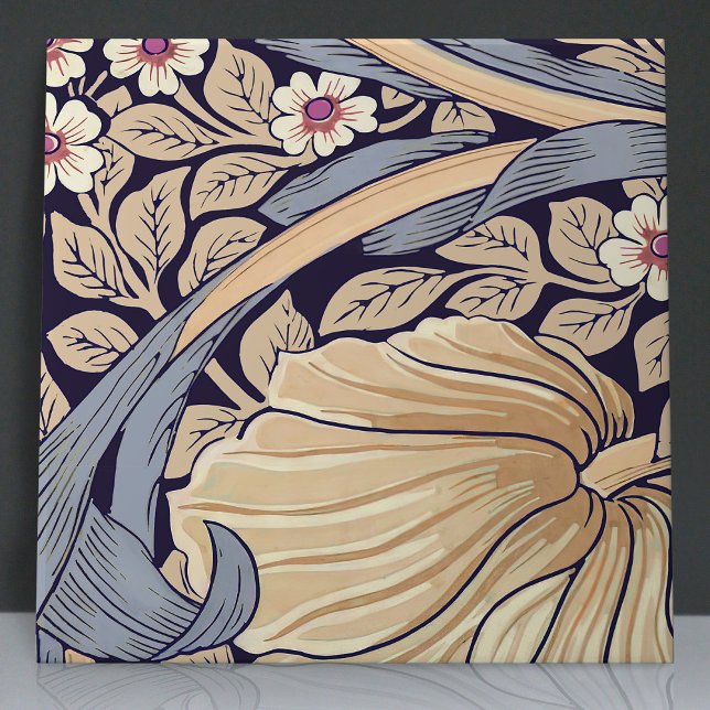 Pimnel Nahtlos 1 von 12 dusty Blue & Yellow Fliese (Von Creator hochgeladen)