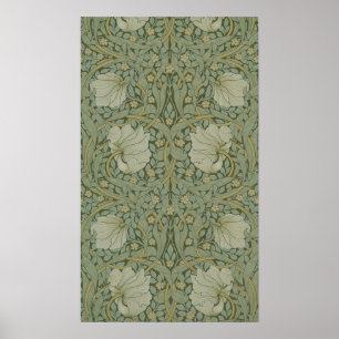 Pimnel von William Morris Vintag Floral Textile Poster