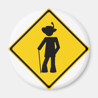 Pimp Road Sign Magnet