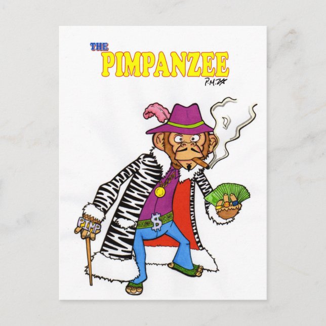 Pimpanzer groß postkarte (Vorderseite)
