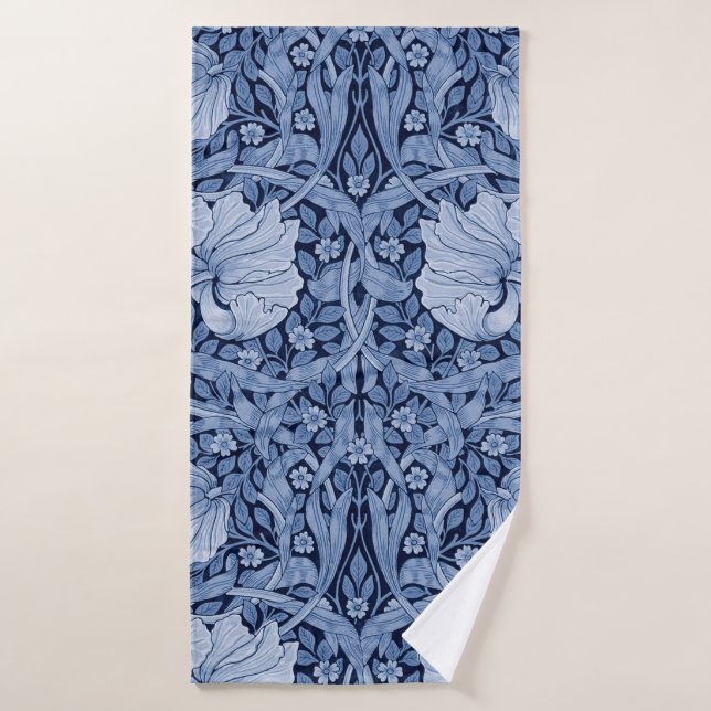 Pimpernel Blue Monotone, William Morris Badehandtuch (Badehandtuch)