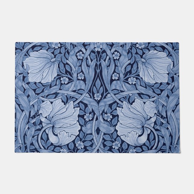 Pimpernel Blue Monotone, William Morris Fußmatte (Vorderseite)