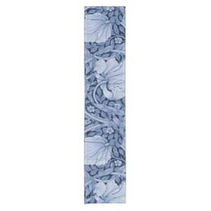 Pimpernel Blue Monotone, William Morris Kurzer Tischläufer