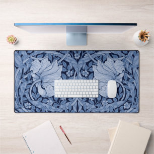 Pimpernel Blue Monotone, William Morris Schreibtischunterlage