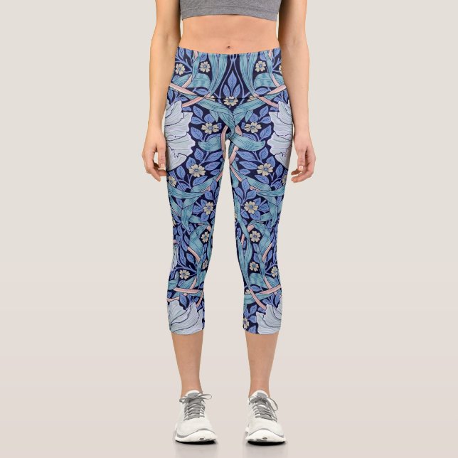 Pimpernel Blue, William Morris Capri Leggings (Vorderseite)