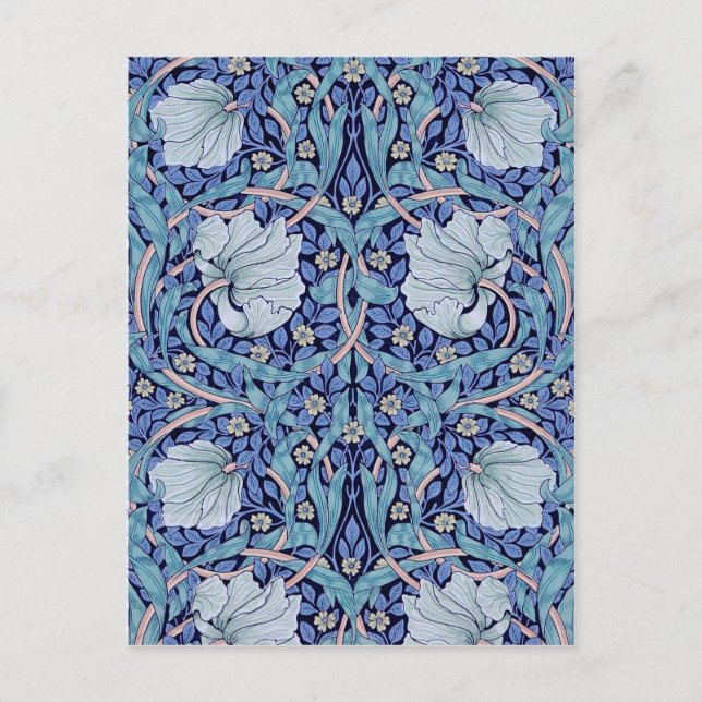 Pimpernel Blue, William Morris Postkarte (Vorderseite)