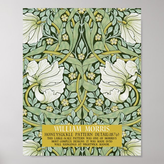 Pimpernel Design von William Morris Poster (Vorne)