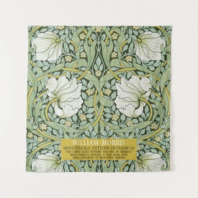 Pimpernel Design von William Morris Wandteppich (Vorderseite)