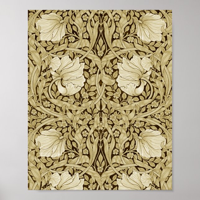 Pimpernel Gold, William Morris Poster (Vorne)