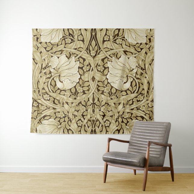Pimpernel Gold, William Morris Wandteppich (Beispiel (Horizontal))