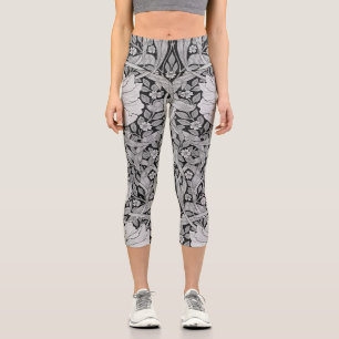 Pimpernel Grau Monochrom, William Morris Capri Leggings