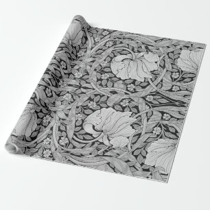 Pimpernel Gray Monotone, William Morris Geschenkpapier