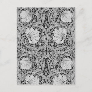 Pimpernel Gray Monotone, William Morris Postkarte